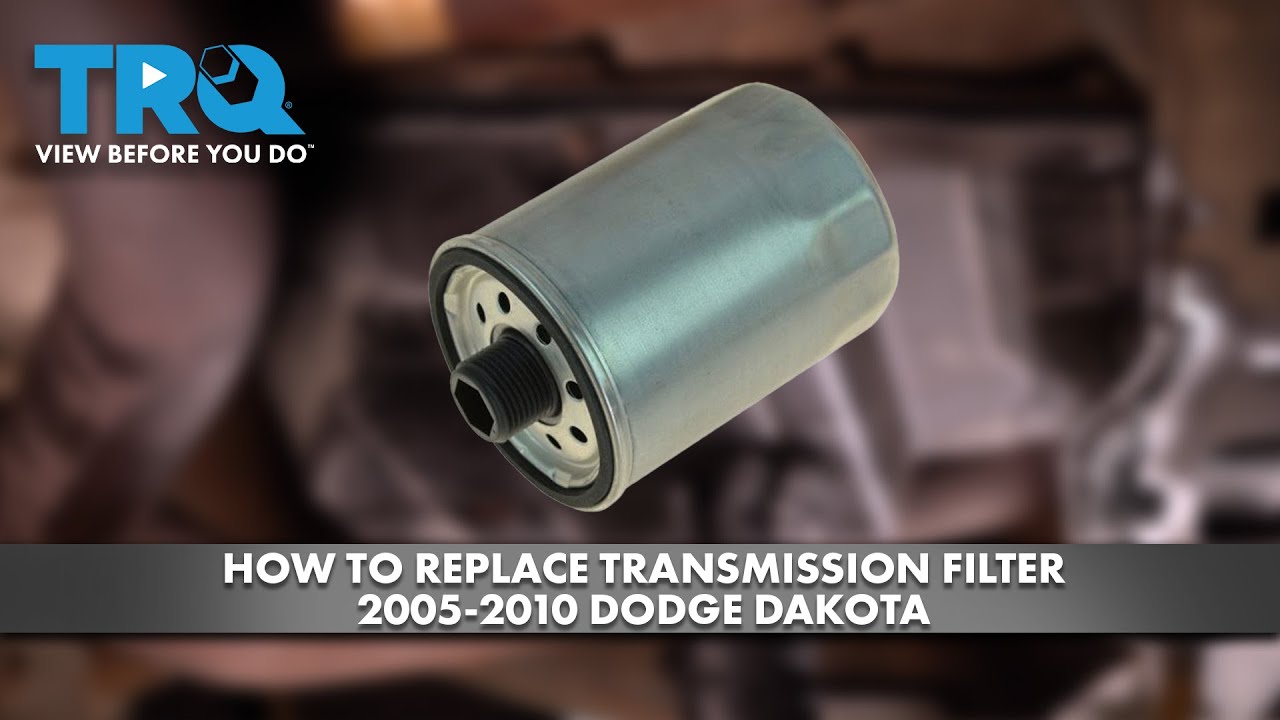 How to Replace Screw On Transmission Filter 2005-2010 Dodge Dakota | 1A ...