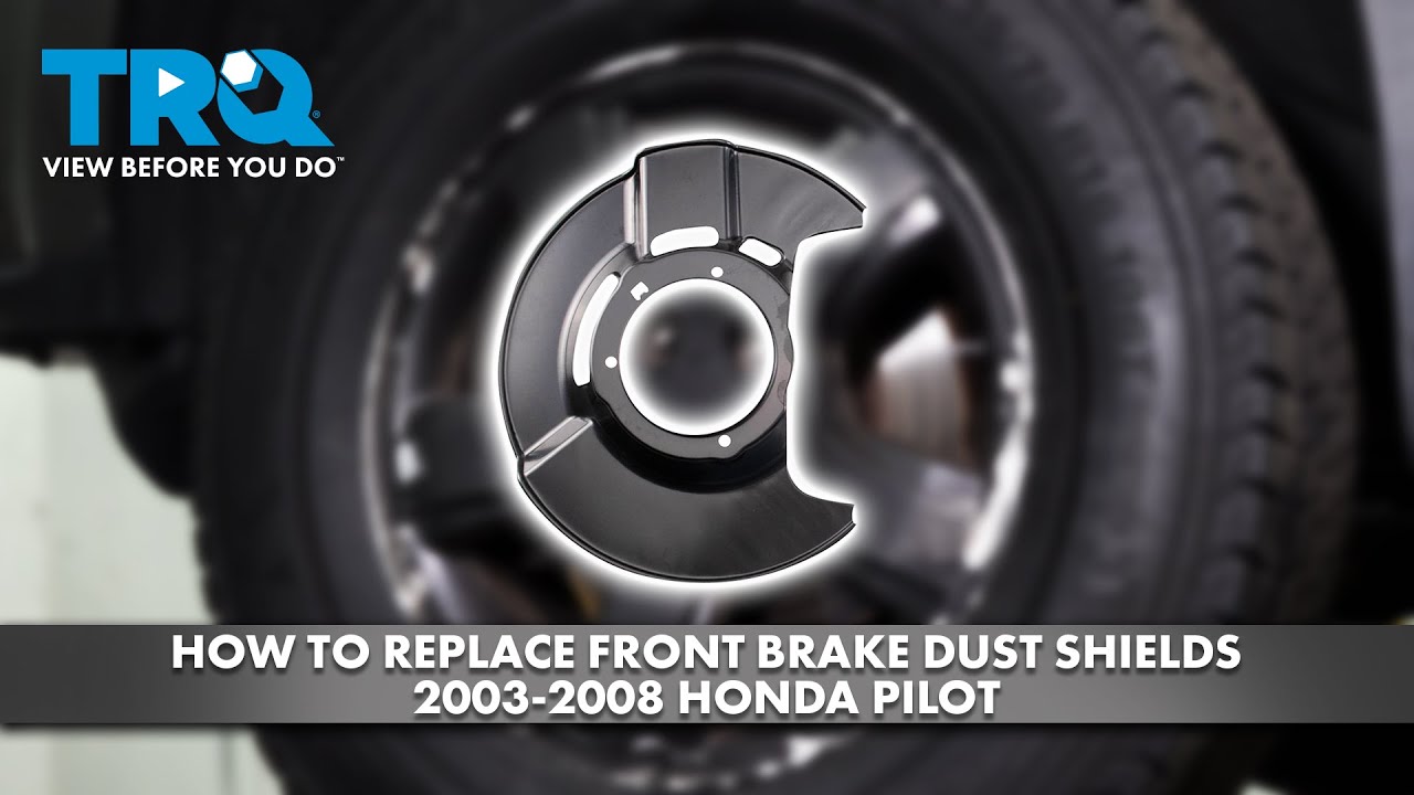 How to Replace Front Brake Dust Shields 20032008 Honda Pilot 1A Auto