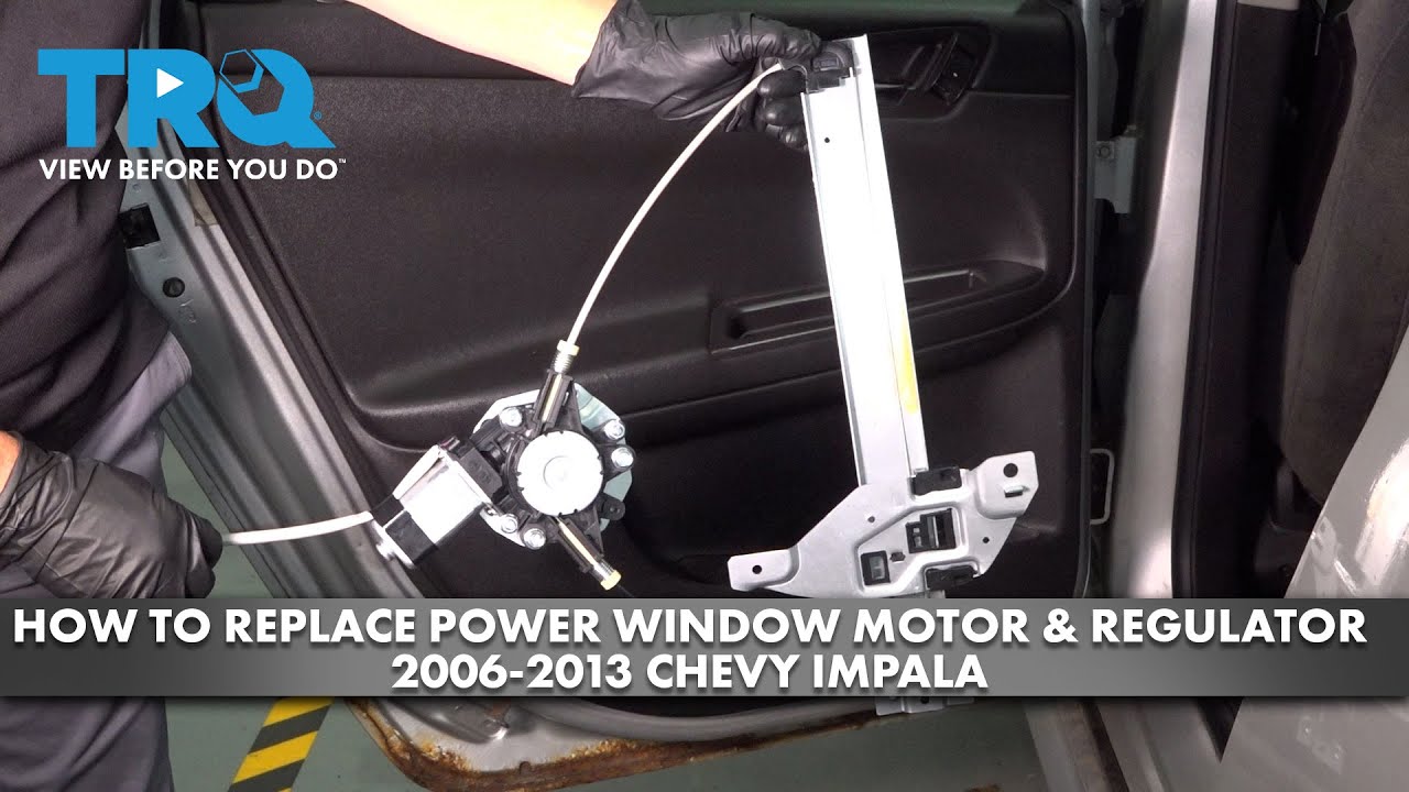 How to Replace Power Window Motor Regulator 20062013 Chevy Impala 1A Auto