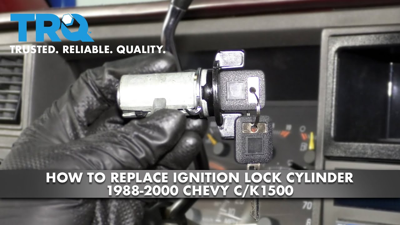How to Replace Ignition Lock Cylinder 19882000 Chevy CK1500 1A Auto