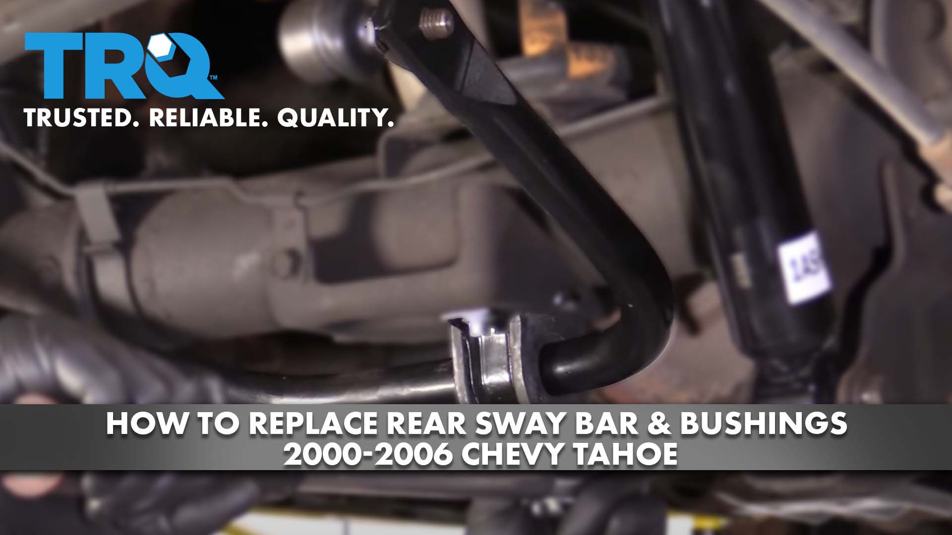 How to Replace Rear Sway Bar Bushings 200006 Chevy Tahoe 1A Auto