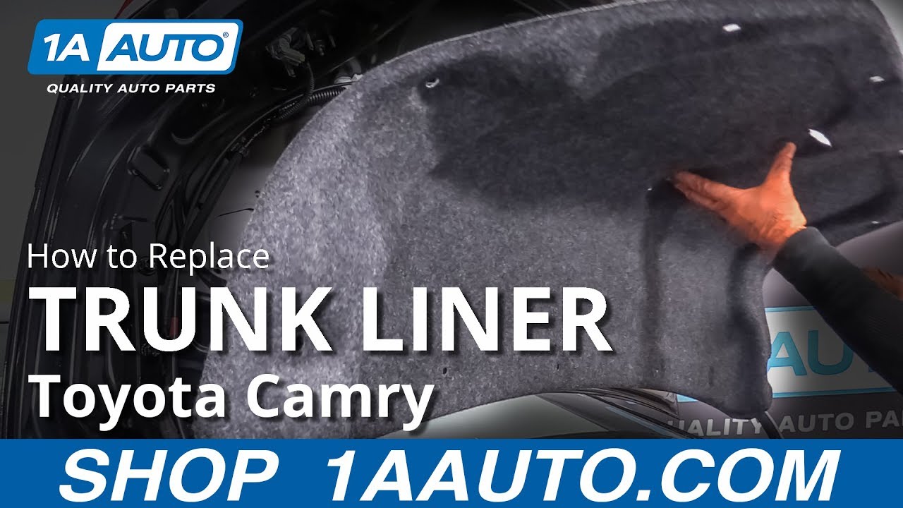How to Remove Trunk Liner 1117 Toyota Camry 1A Auto