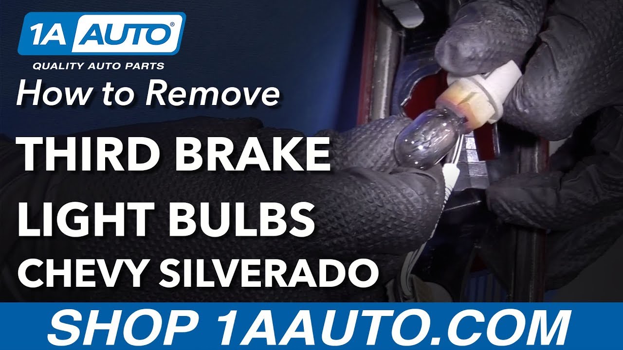 How to Remove Third Brake Light Bulbs 2007-13 Chevy Silverado