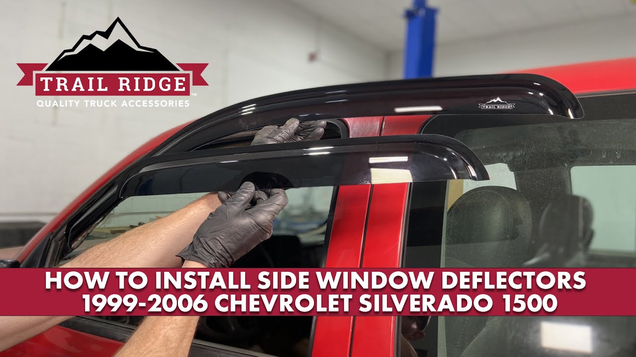 How to Install Side Window Deflectors 19992006 Chevrolet Silverado