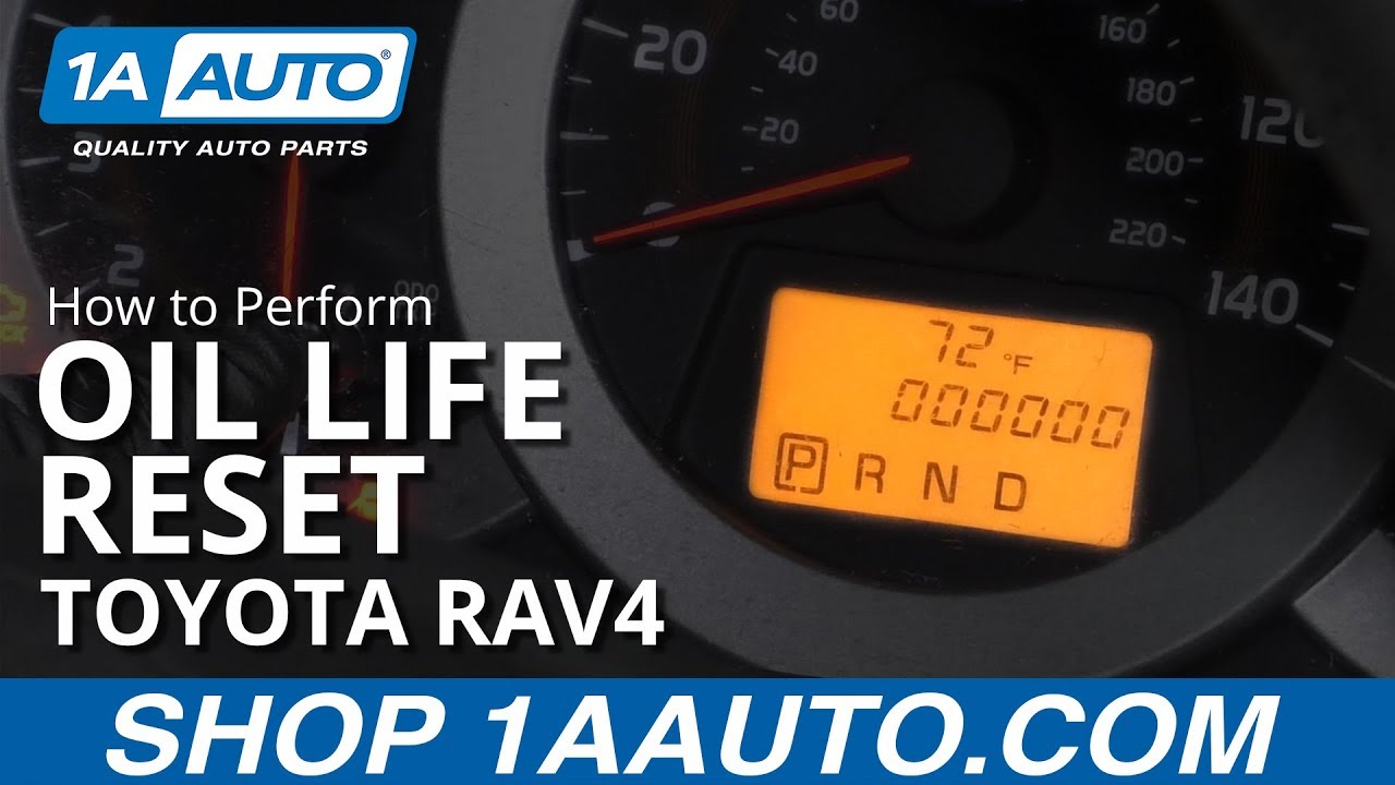 How to Perform Oil Life Reset 2005-16 Toyota RAV4 | 1A Auto