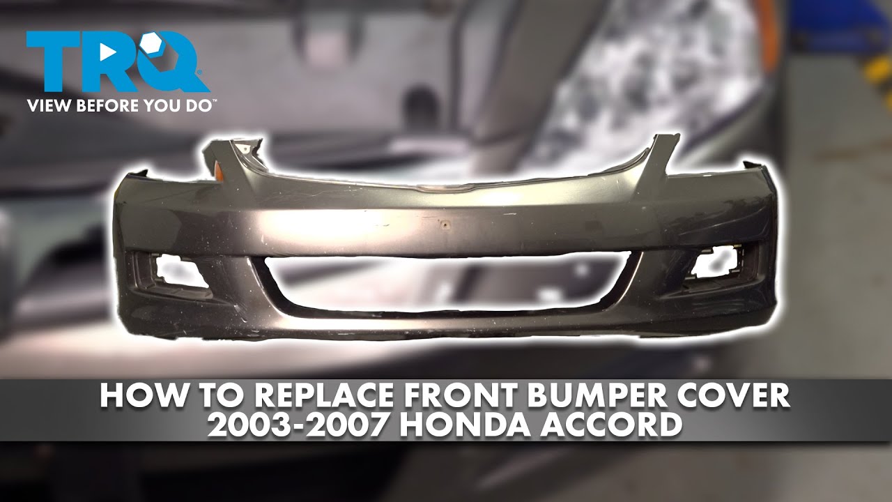 How to Replace Front Bumper Cover 2003-2007 Honda Accord | 1A Auto
