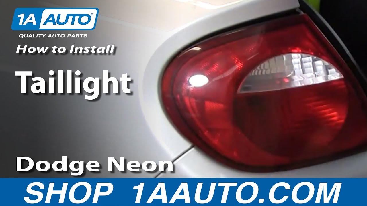 How to Replace Tail Light 200005 Dodge Neon 1A Auto