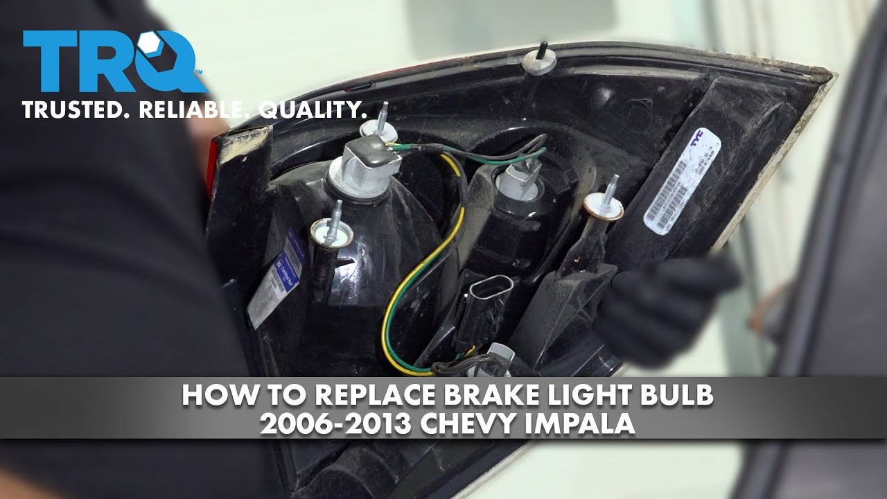 How to Replace Brake Light Bulbs 20062013 Chevrolet Impala 1A Auto