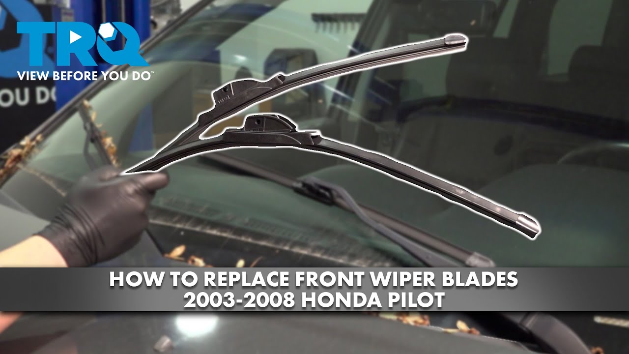 How to Replace Front Wiper Blades 20032008 Honda Pilot 1A Auto