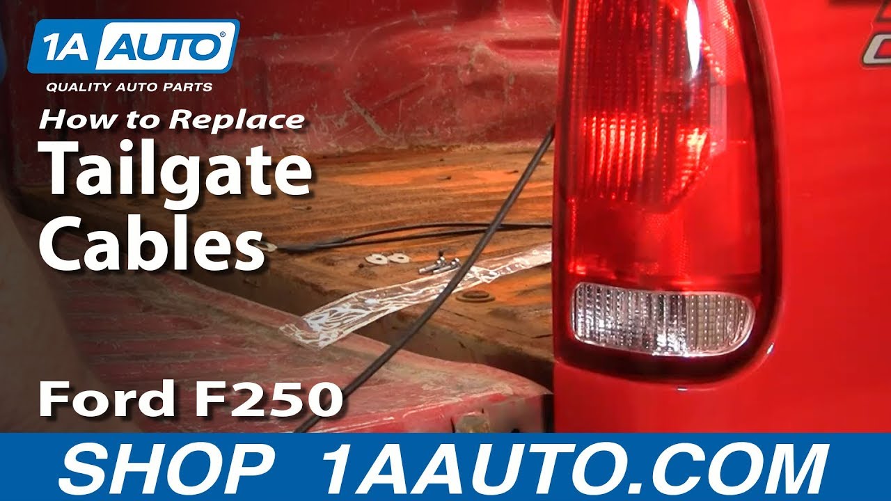 How to Replace Tailgate Cable 0308 Ford F250 Super Duty 1A Auto