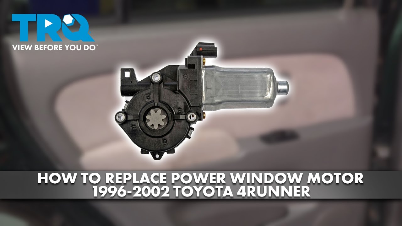 How to Replace Power Window Motor 19962002 Toyota 4Runner 1A Auto