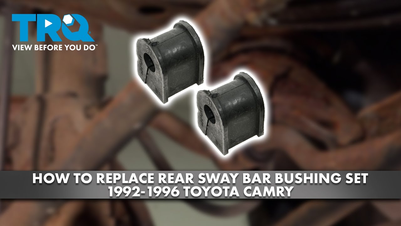 How to Replace Rear Sway Bar Bushing Set 19921996 Toyota Camry 1A Auto