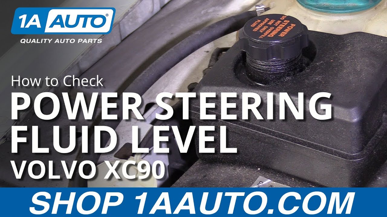 How To Check Power Steering Fluid 2003 12 Volvo XC90 1A Auto