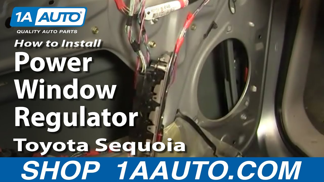 How to Replace Window Regulator 200107 Toyota Sequoia 1A Auto