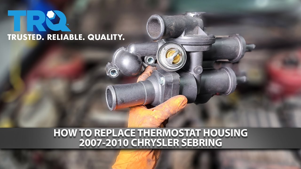 How to Replace Thermostat Housing 20072010 Chrysler Sebring 24L 1A Auto