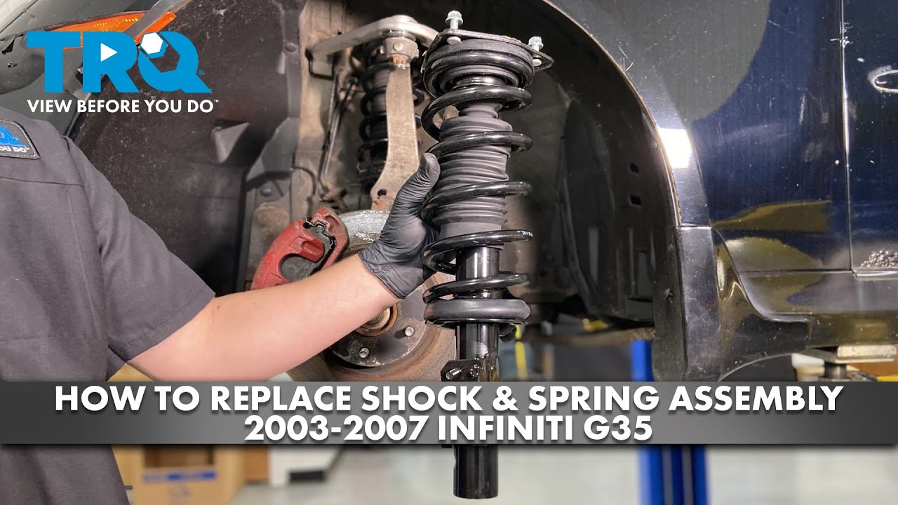 How to Replace Front Shock Spring Assemblies 2003-2007 Infiniti G35 ...