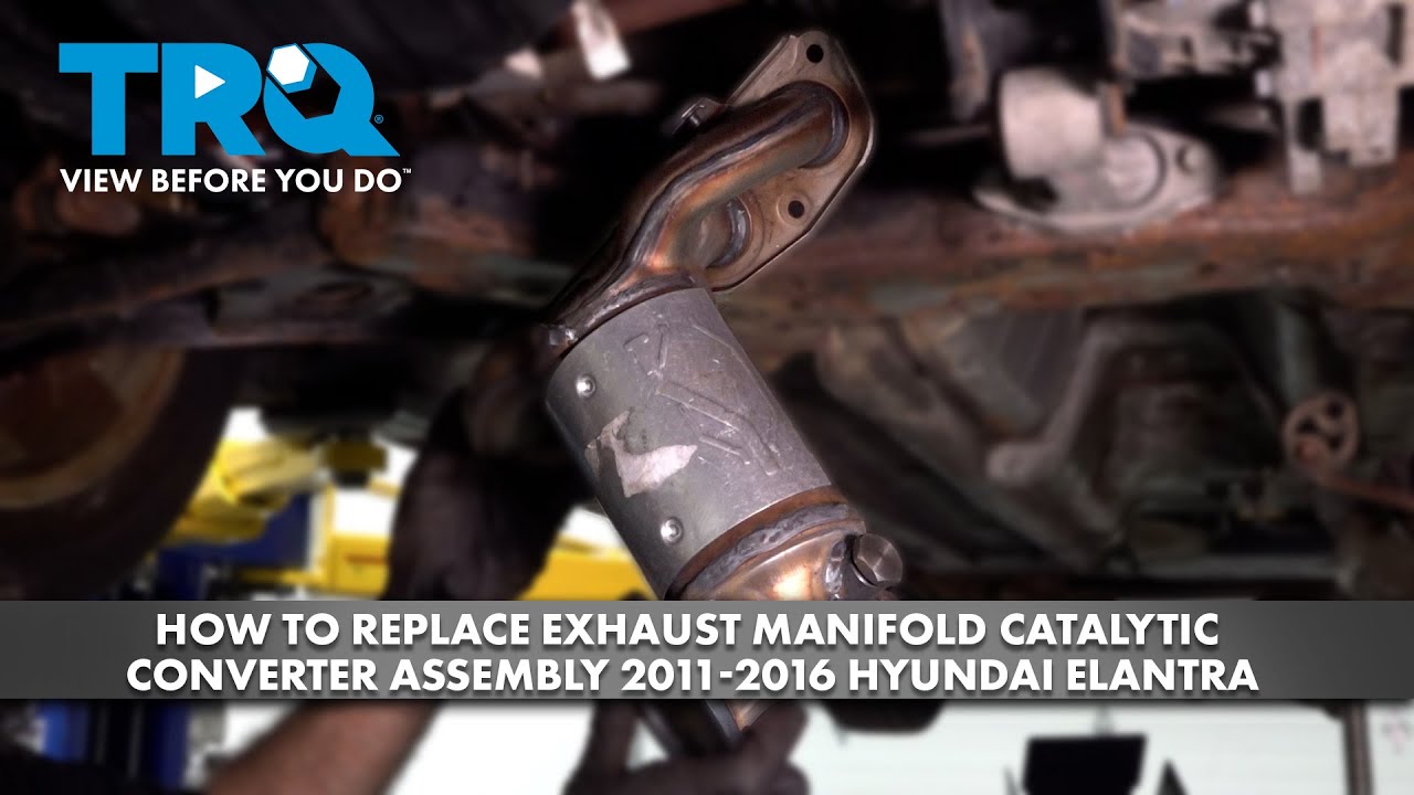 How to Replace Exhaust Manifold Catalytic Converter Assembly 20112016 Hyundai Elantra 1A Auto