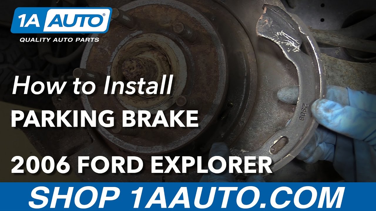 How to Replace Parking Brake and Hardware 200210 Ford Explorer 1A Auto