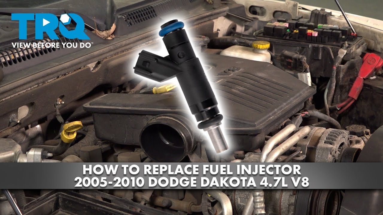 How to Replace Fuel Injector 20052010 Dodge Dakota 47L V8 1A Auto