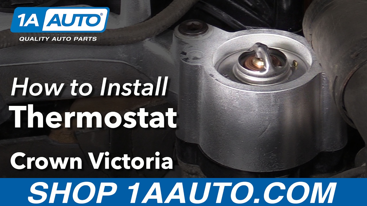How to Replace Thermostat Gasket Housing 19962011 Ford Crown Victoria