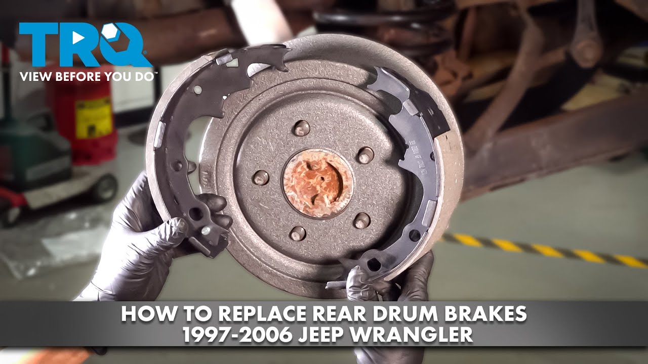 How to Replace Rear Drum Brakes 19972006 Jeep Wrangler 1A Auto