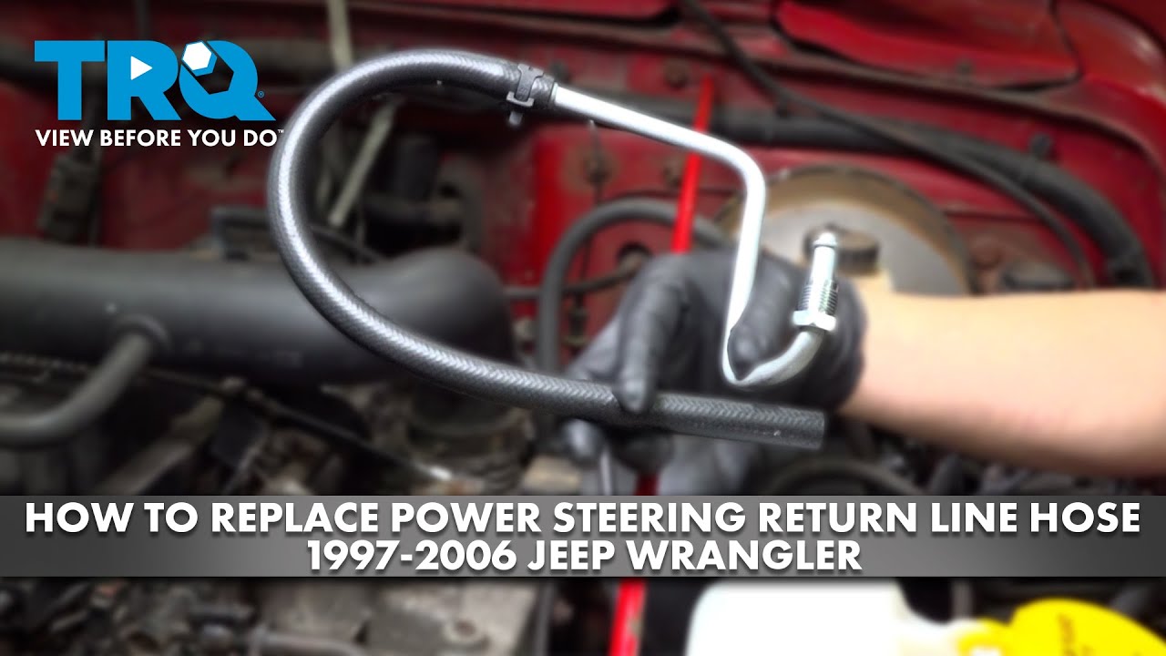 How to Replace Power Steering Return Line Hose 19972006 Jeep Wrangler