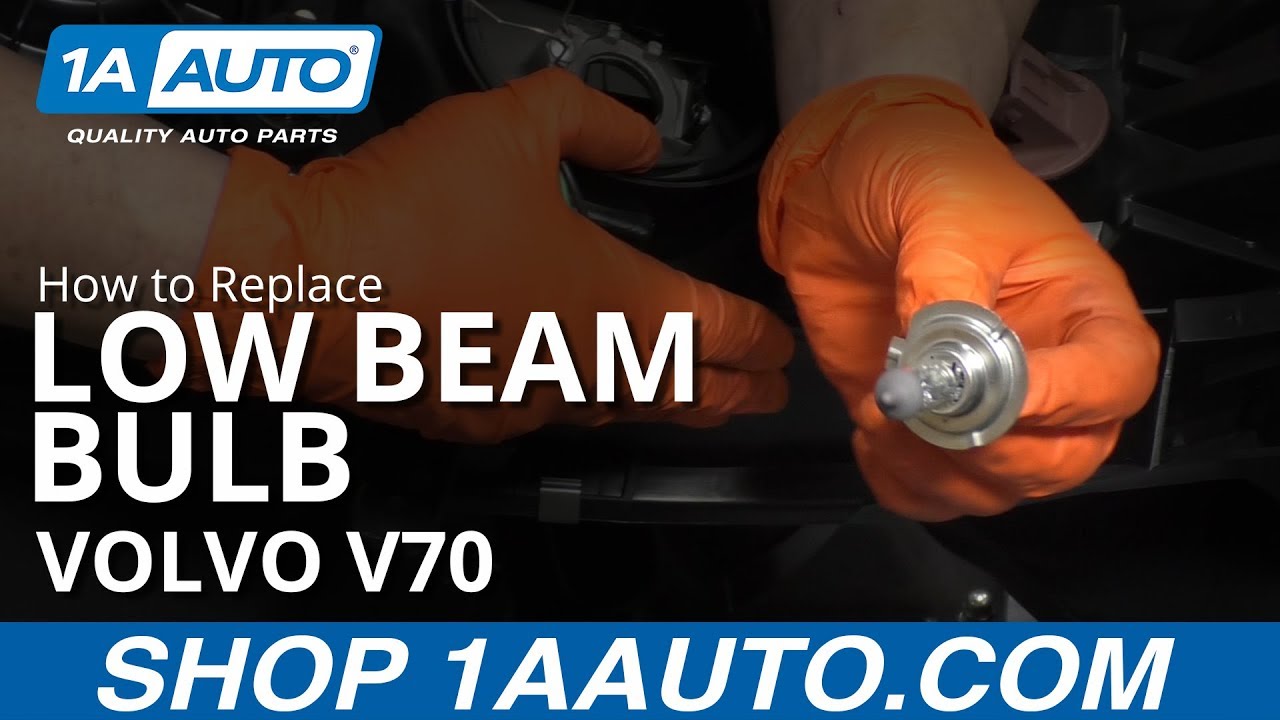 How to Replace Low Beam Bulb 200007 Volvo V70 1A Auto