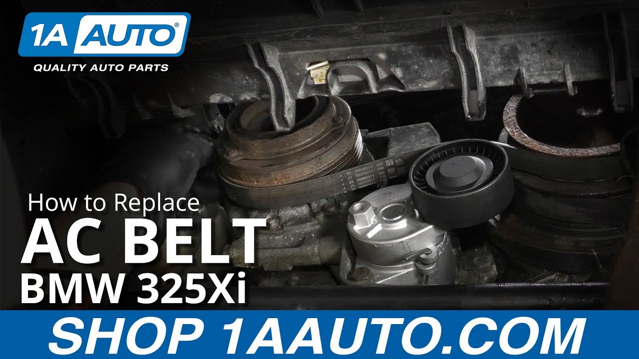 How to Replace AC Belt 19972006 BMW 325Xi 1A Auto