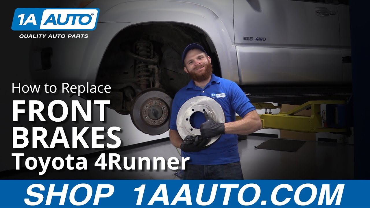 How to Replace Front Brakes 200209 Toyota 4Runner 1A Auto