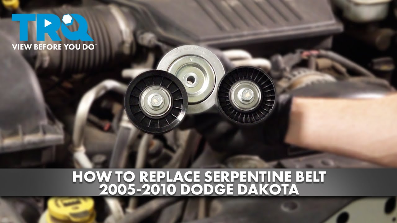 How to Replace Serpentine Belt Tensioner 20052010 Dodge Dakota 1A Auto