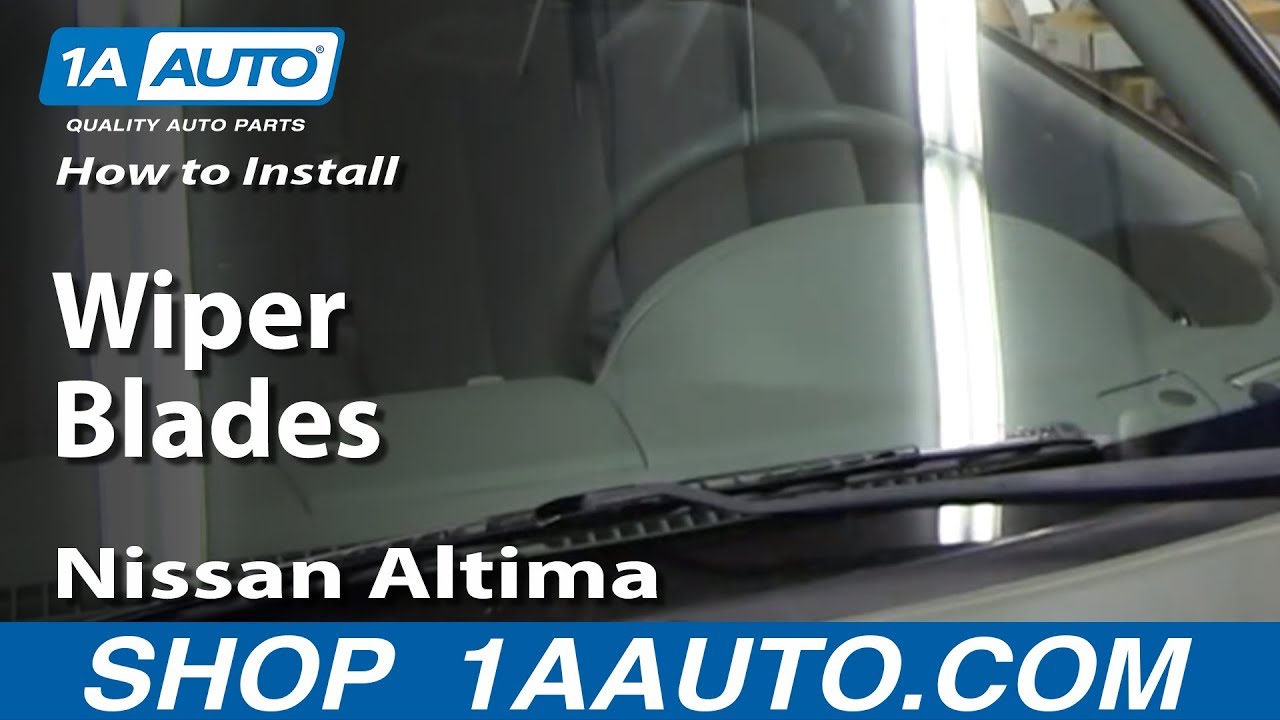 How To Replace Wiper Blades 200212 Nissan Altima 1A Auto