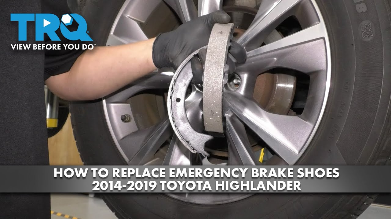How to Replace Emergency Brake Shoes 20142019 Toyota Highlander 1A Auto