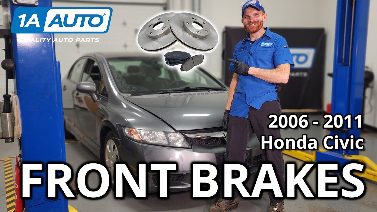 How to Replace Front Brakes 2006-2011 Honda Civic | 1A Auto