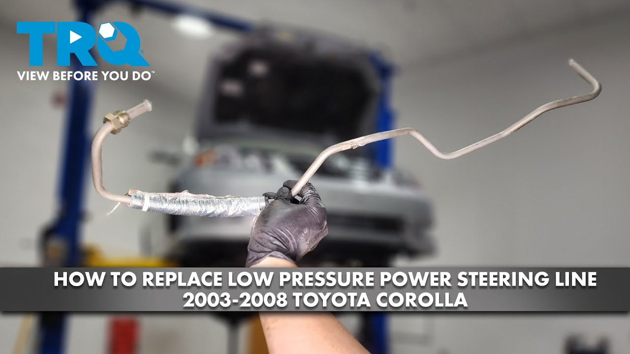 How to Replace Low Pressure Power Steering Line 20032008 Toyota