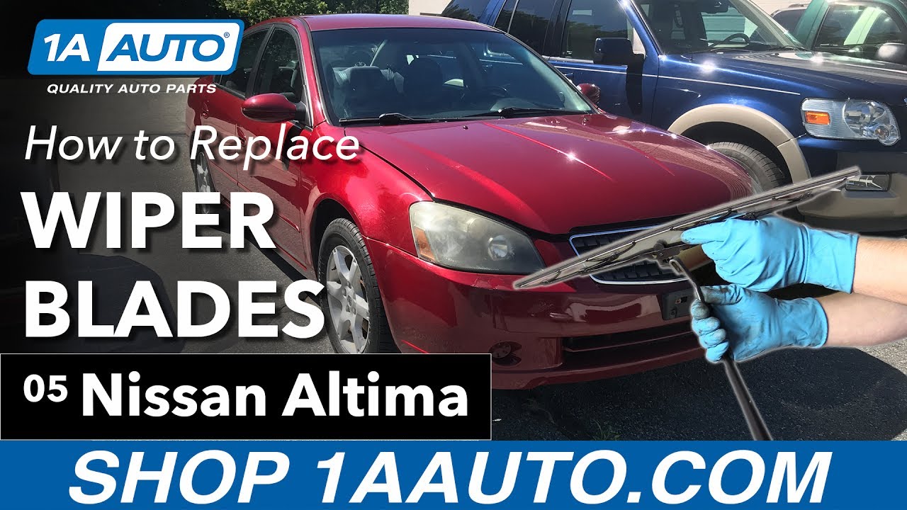 How to Replace Wiper Blades 200206 Nissan Altima 1A Auto