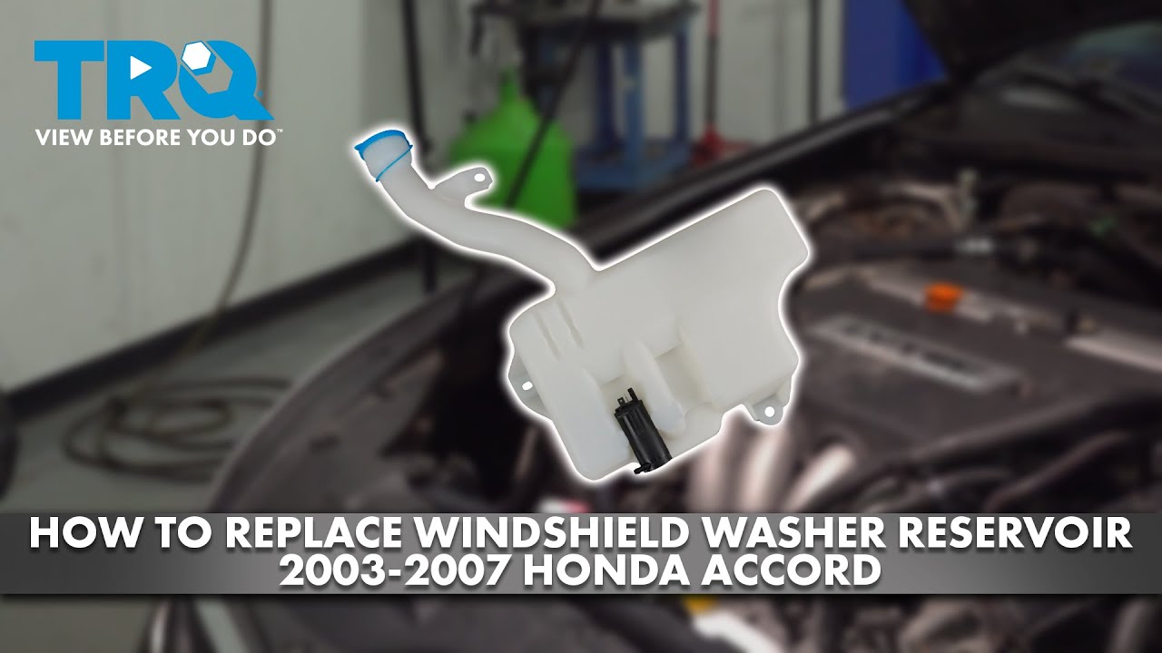 How to Replace Windshield Washer Reservoir 20032007 Honda Accord 1A Auto