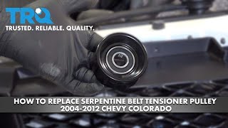 How To Replace Serpentine Belt Tensioner Pulley 2004-2012 Chevy