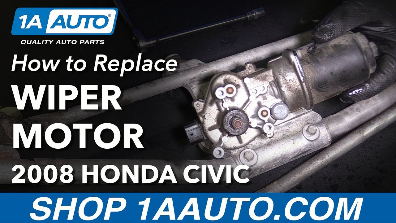 How to Replace Wiper Transmission Motor 200511 Honda Civic 1A Auto