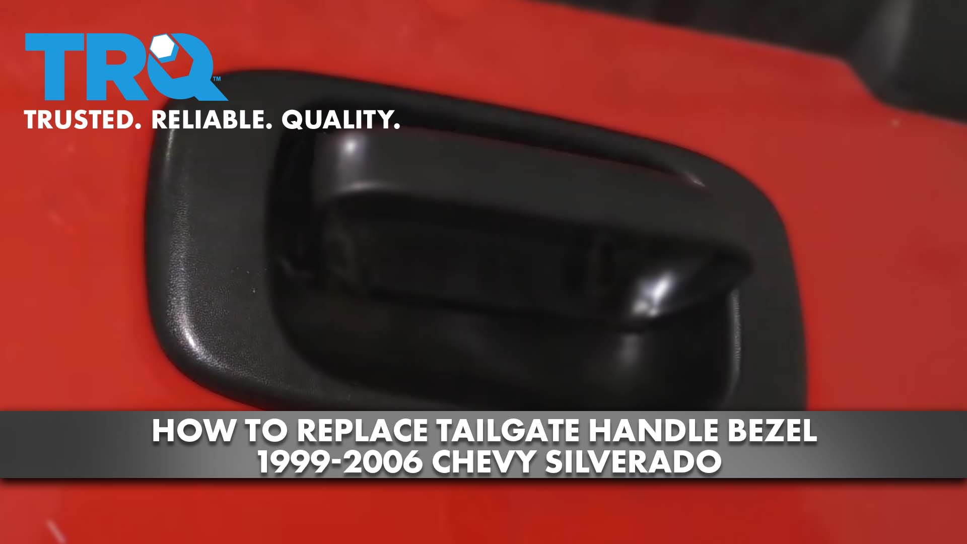 How to Replace Tailgate Handle Bezel 19992006 Chevy Silverado 1A Auto