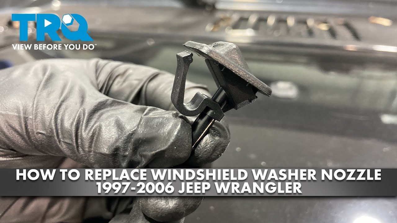 How to Replace Windshield Washer Nozzle 19972006 Jeep Wrangler 1A Auto