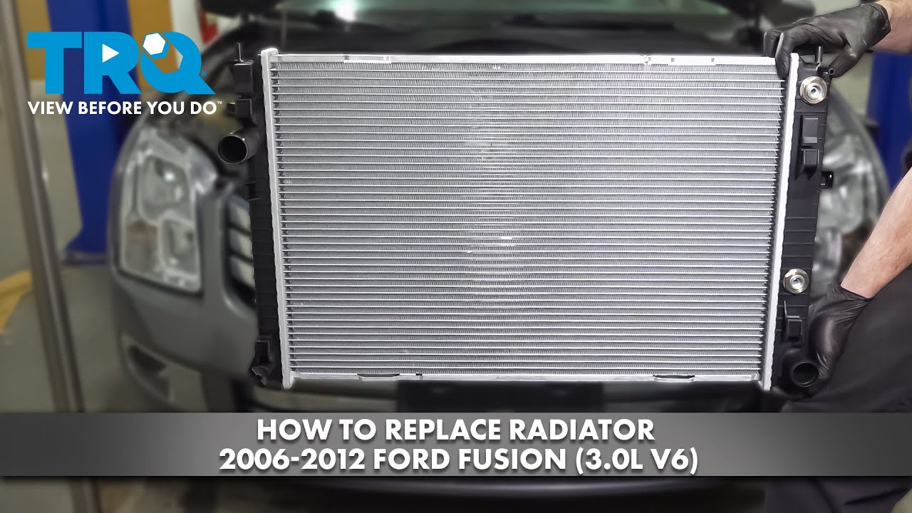 How to Replace Radiator 2006-2012 Ford Fusion 30L V6 | 1A Auto