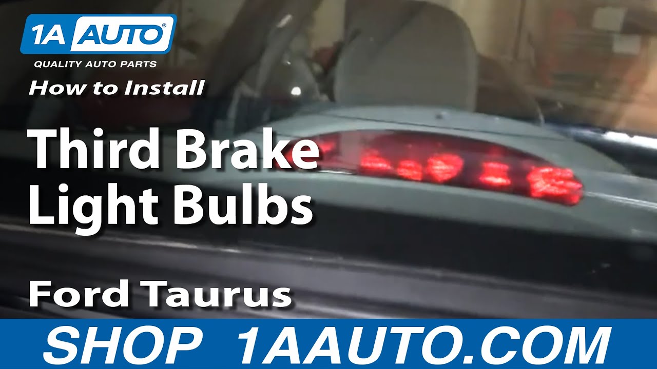 How To Replace Third Brake Light Bulbs 1996-2007 Ford Taurus