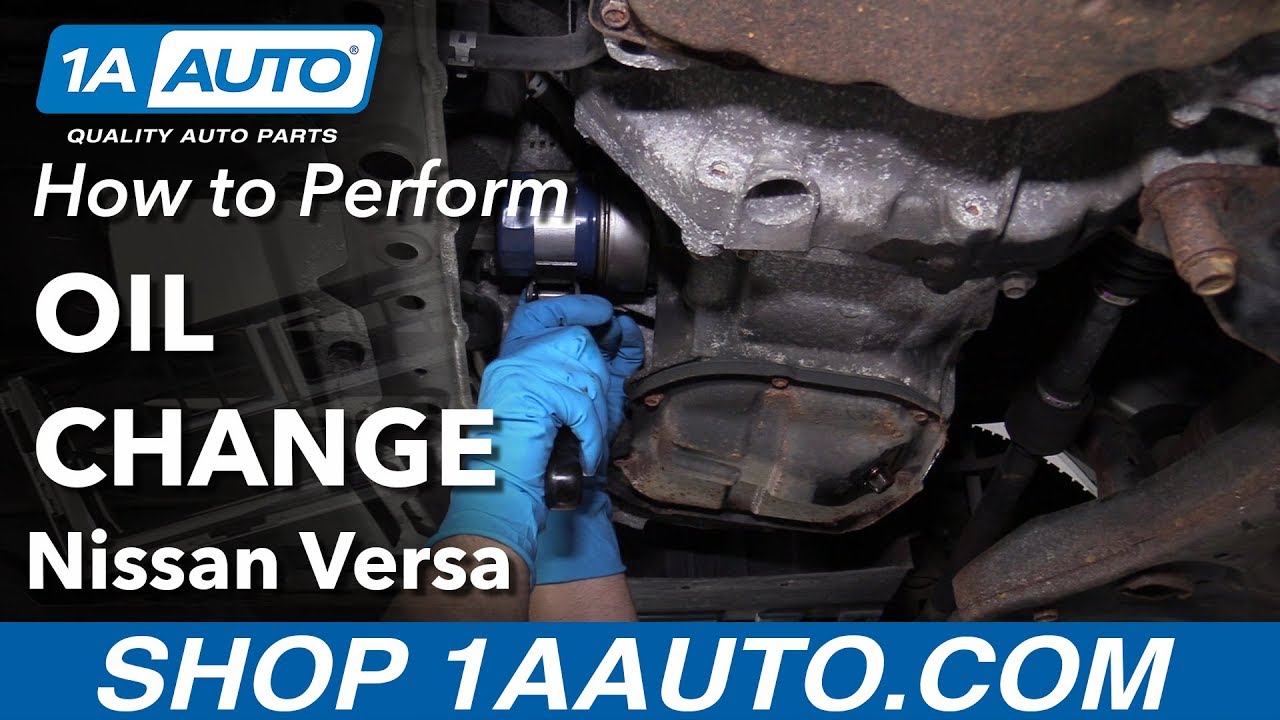 How to Perform Oil Change 201219 Nissan Versa 1A Auto