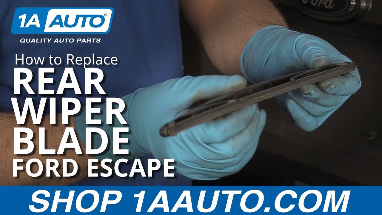 How to change rear windshield wiper
