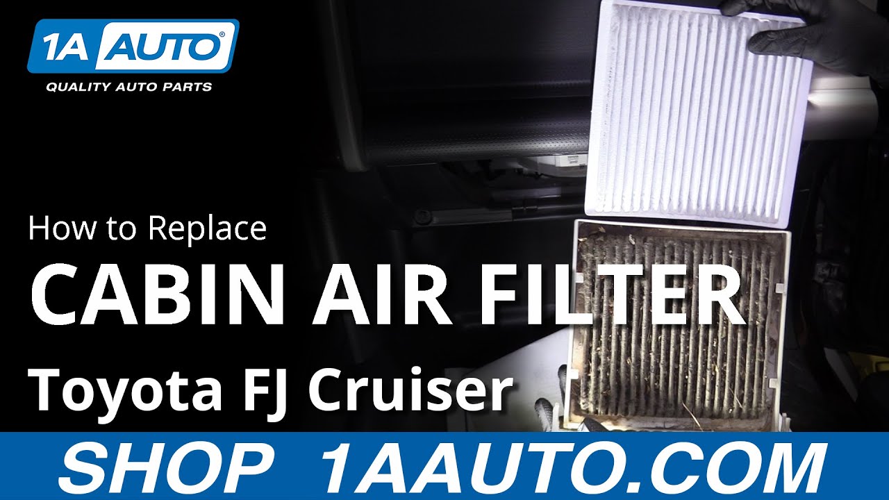 How to Replace Cabin Air Filter 200710 Toyota FJ Cruiser 1A Auto