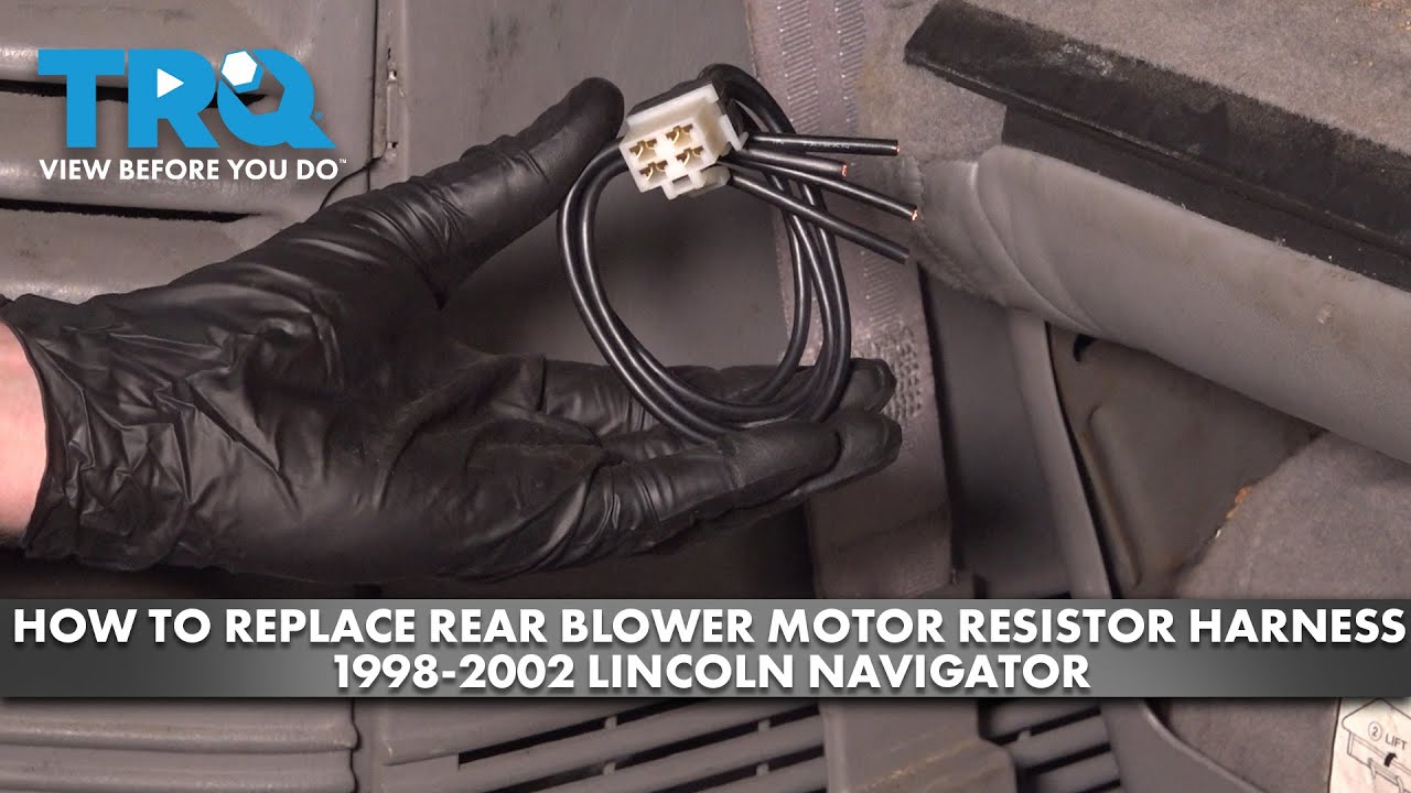 How to Replace Rear Blower Motor Resistor Harness 19982002 Lincoln