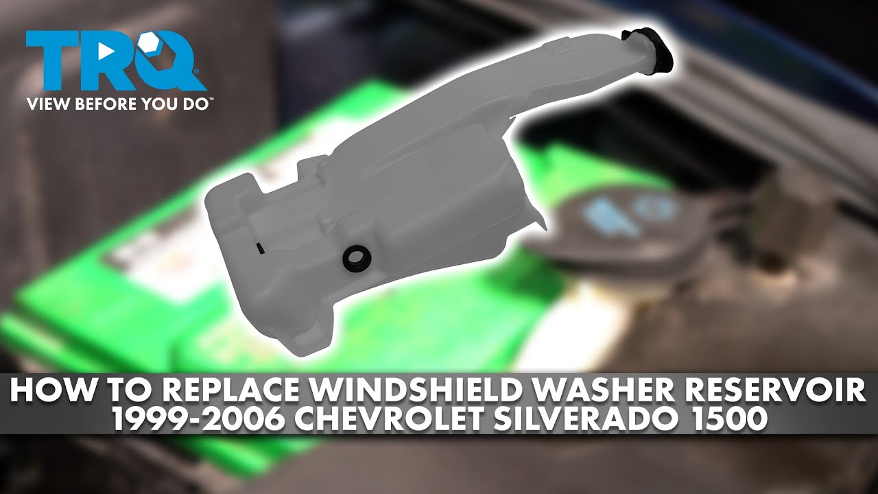 How to Replace Windshield Washer Reservoir 19992006 Chevrolet