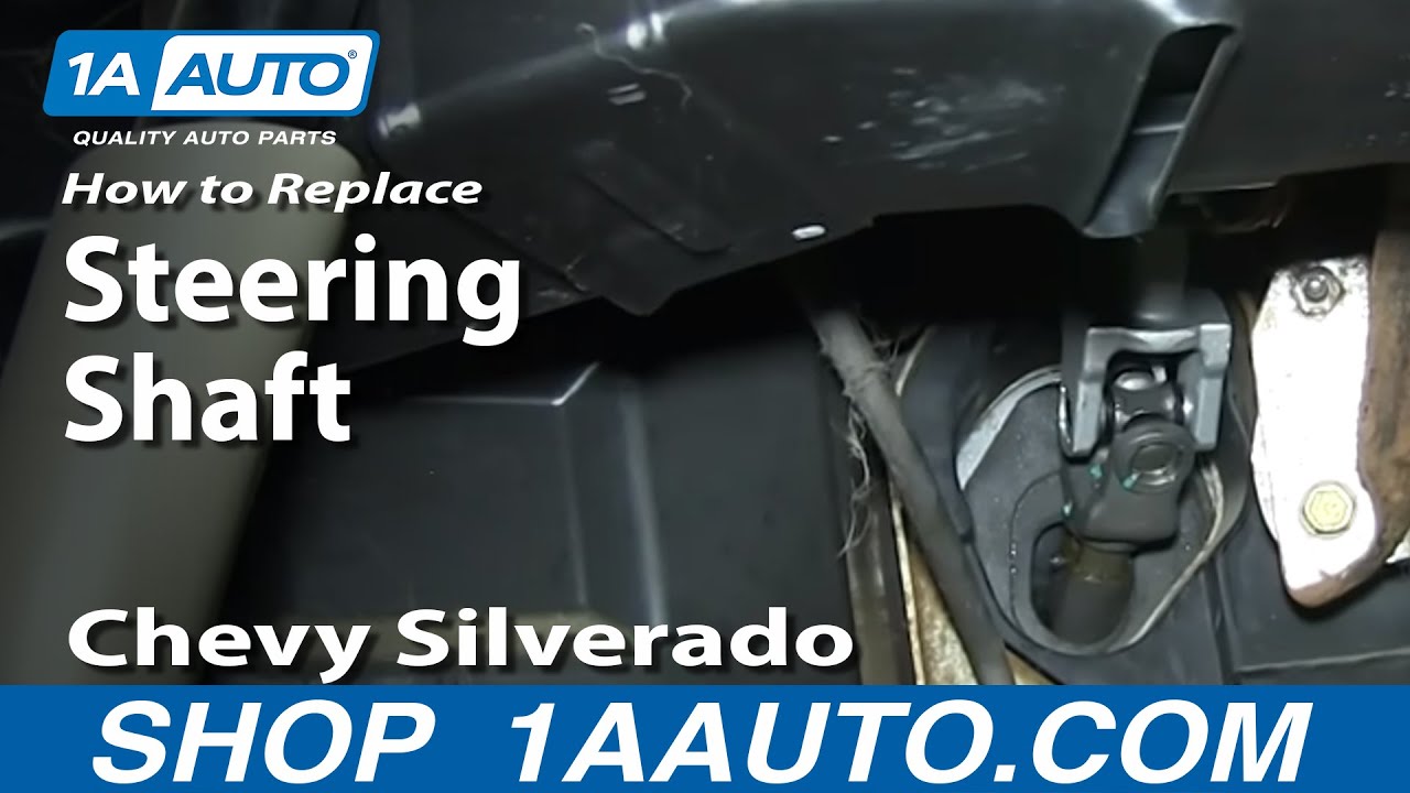 How to Replace Intermediate Steering Shaft 9906 Chevy Silverado 1A Auto