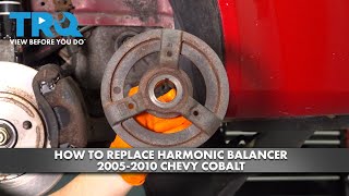 How to Replace Harmonic Balancer 2005-2010 Chevrolet Cobalt 1A Auto