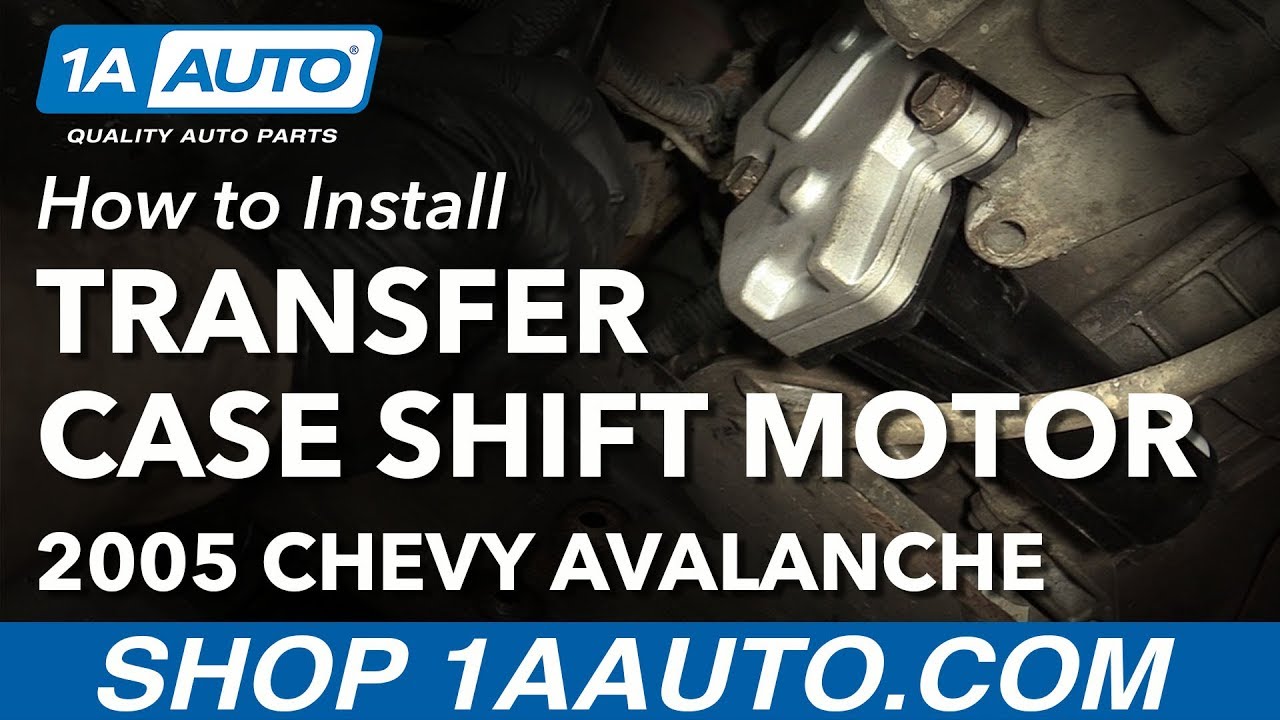 How to Install Replace Transfer Case Shift Motor 200307 Chevy